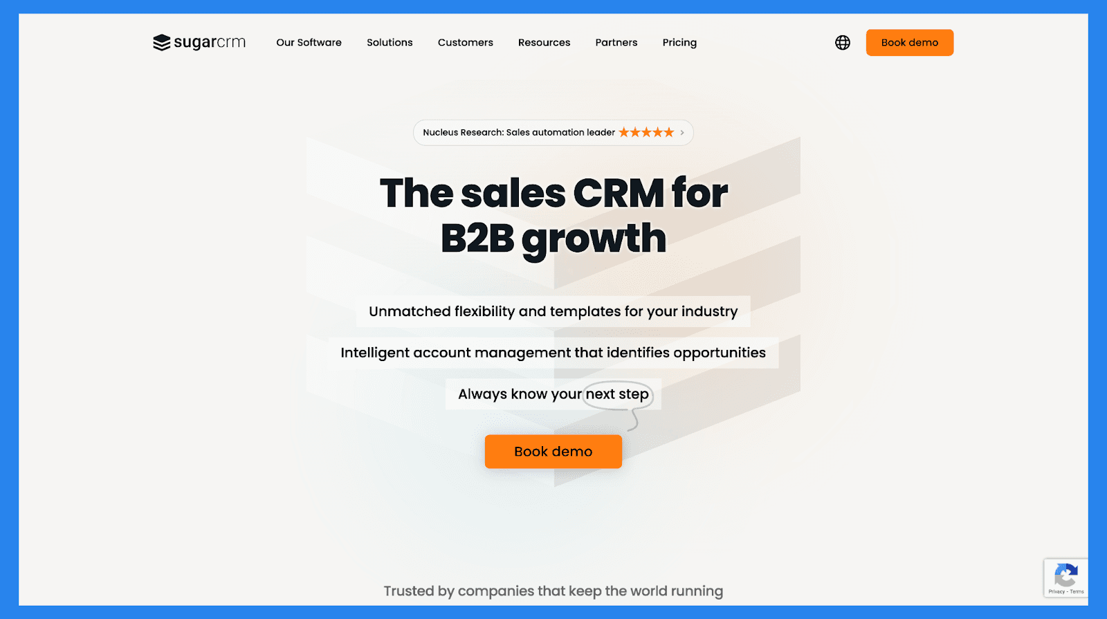 SugarCRM Landing Page