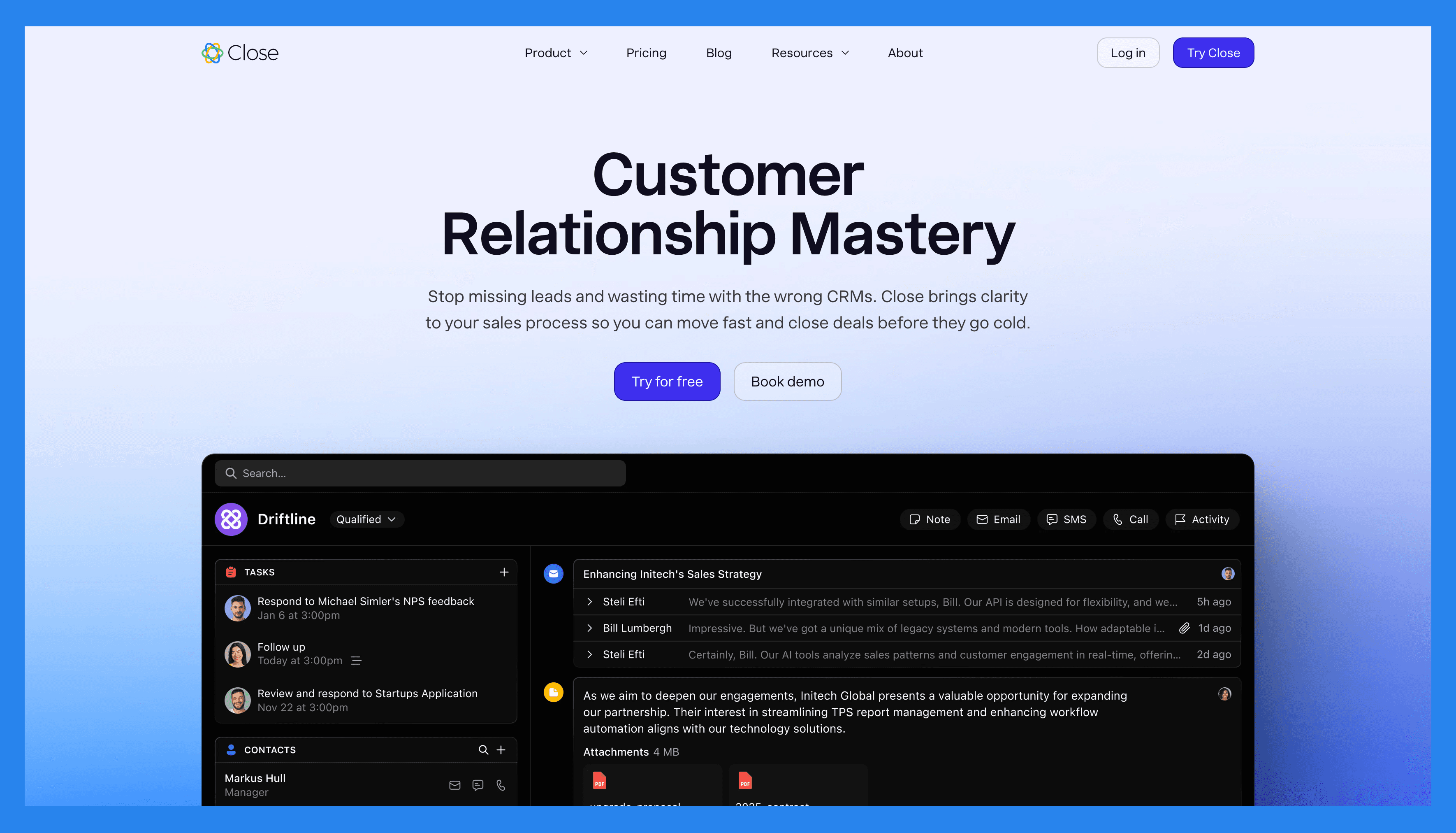 Close Product Overview