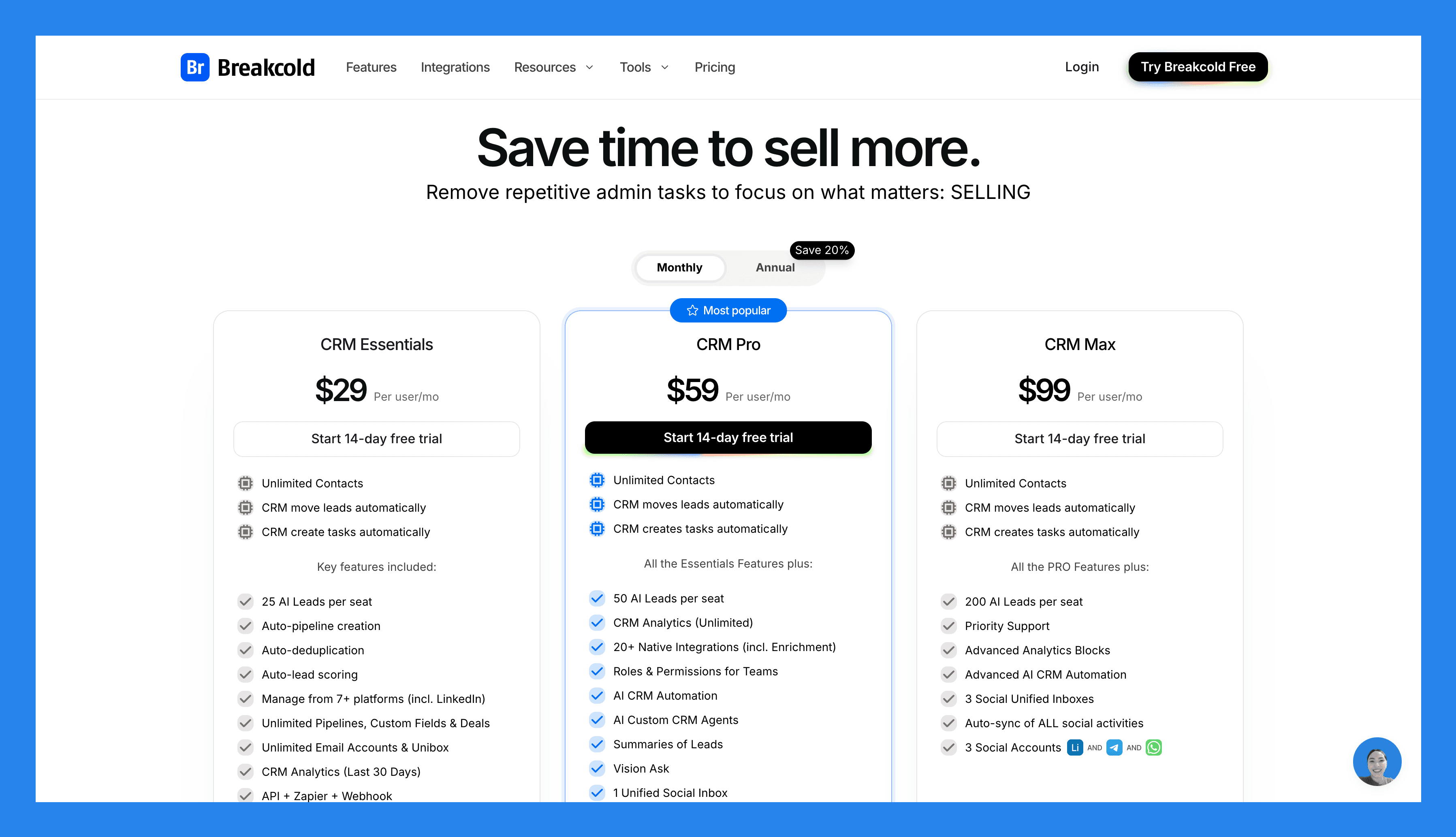 Breakcold Pricing Plans