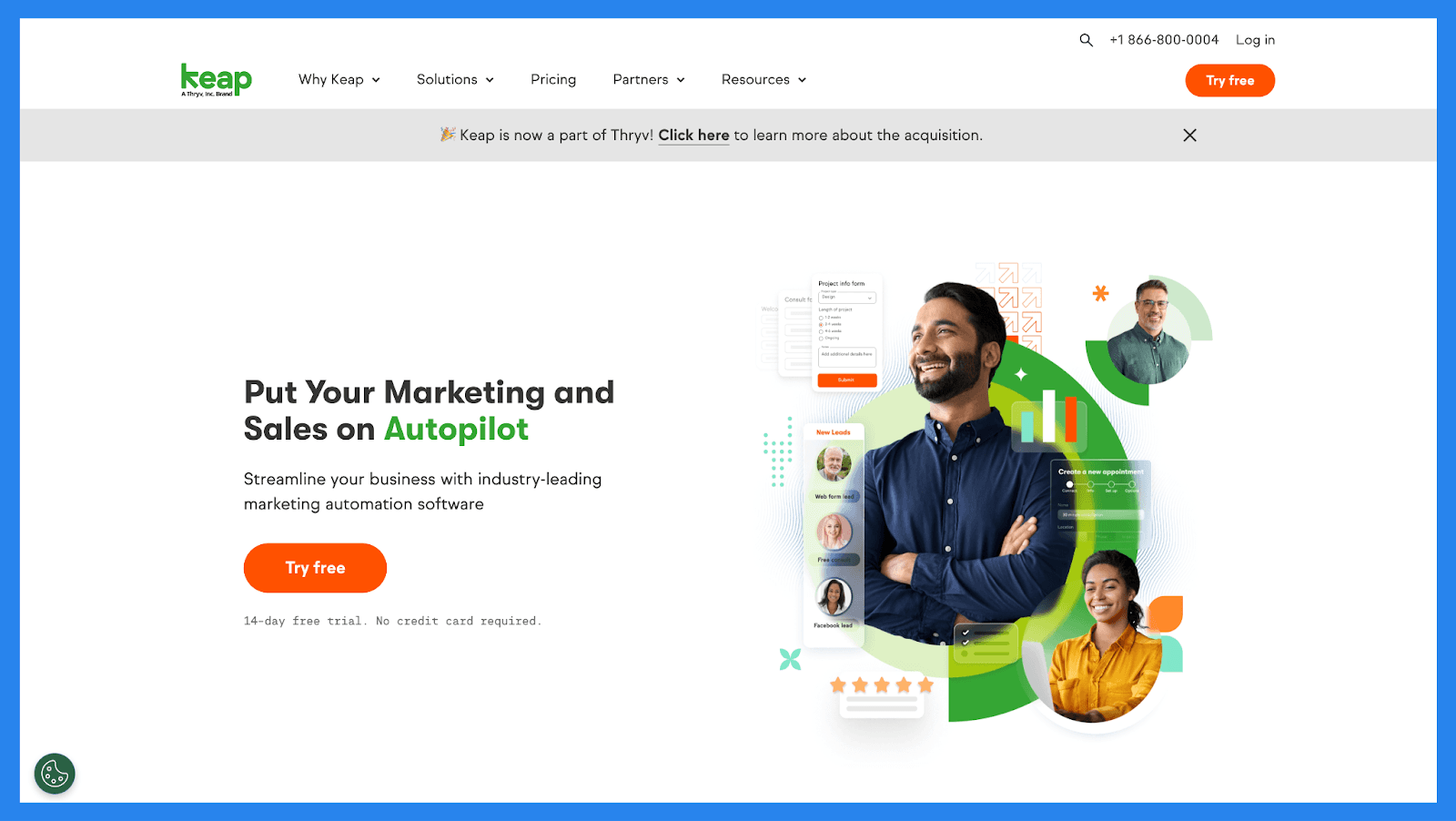 Keap Landing Page