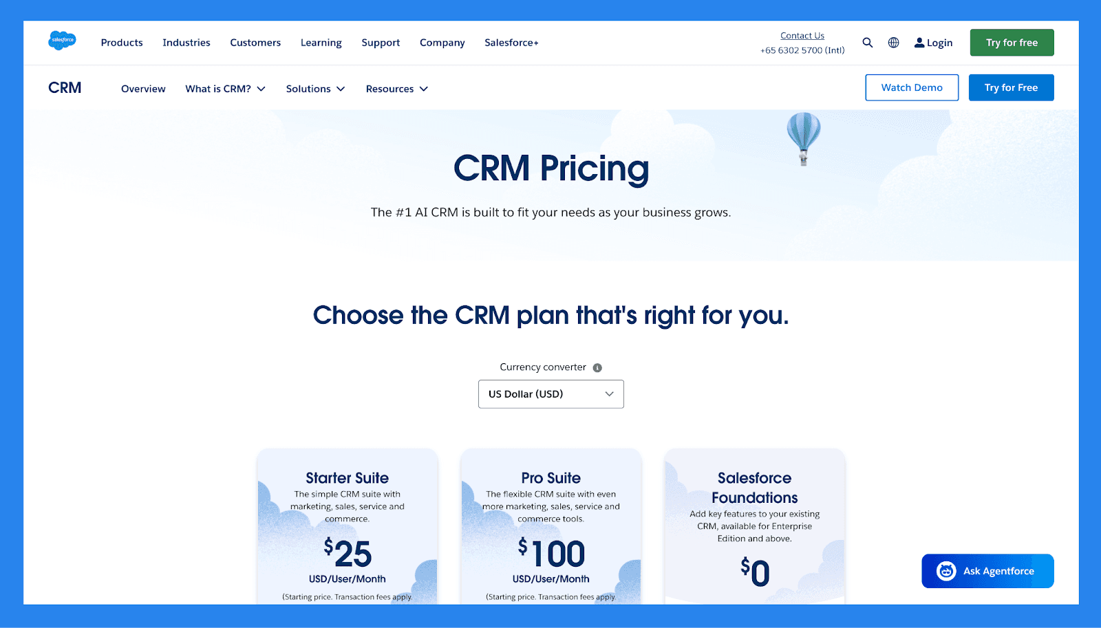 Salesforce Pricing Plan
