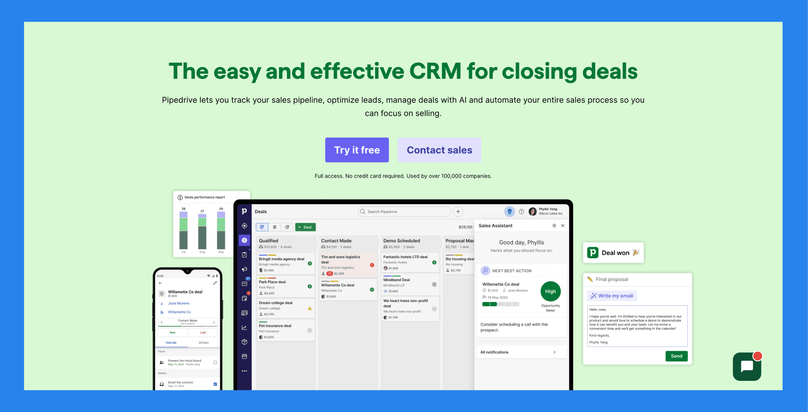 5 CRMs with 3rd-party WhatsApp Integration: Pipedrive