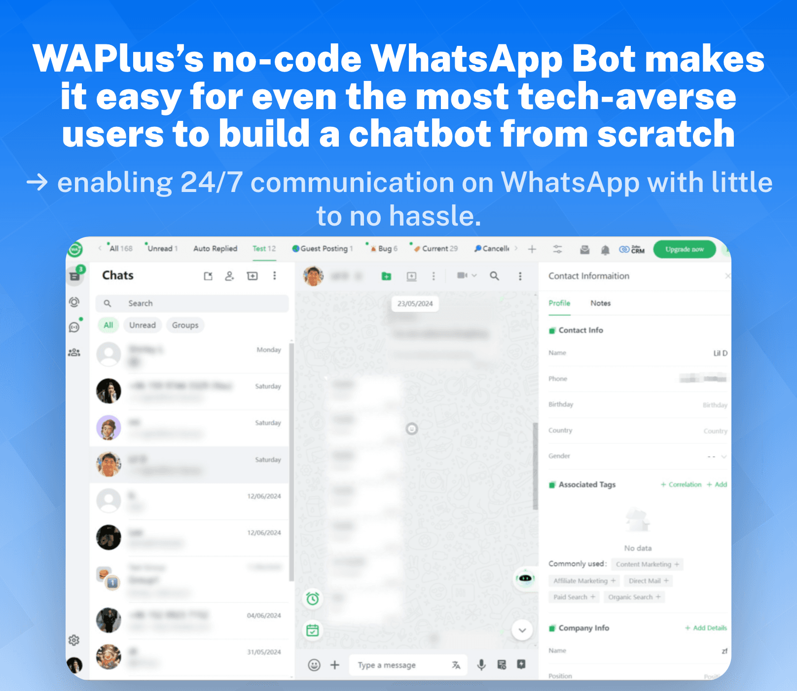 5 CRMs with Native WhatsApp Integration: WAPlus.io