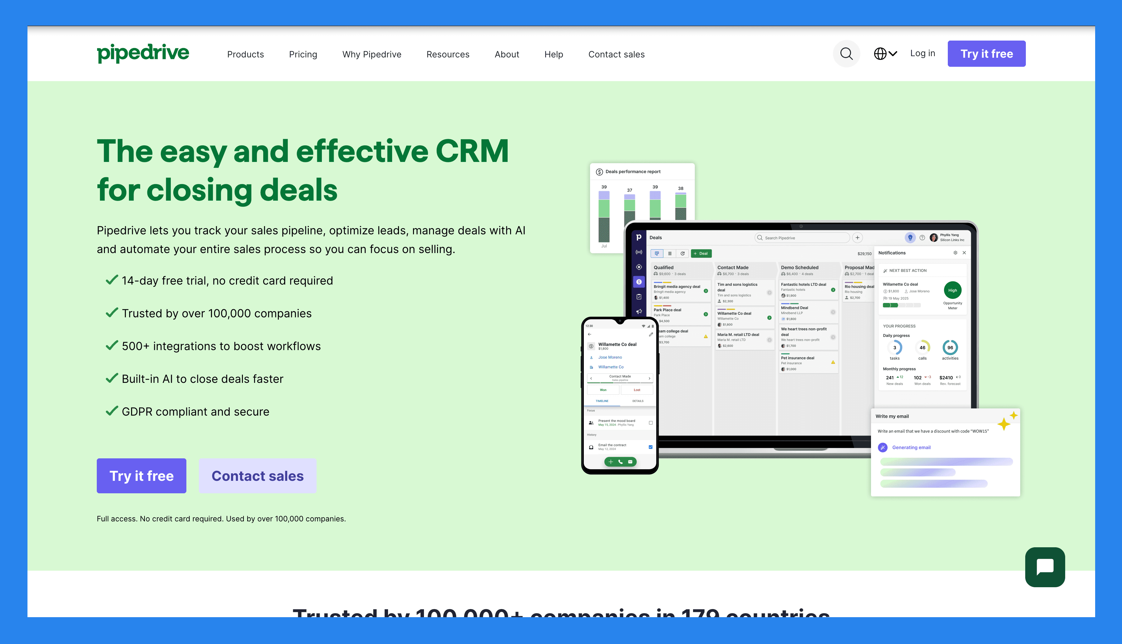 Pipedrive – Best All-In-One CRM With Advanced Automation