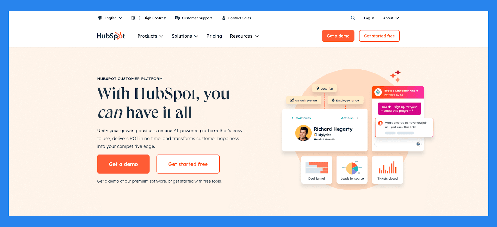 Hubspot Landing Page